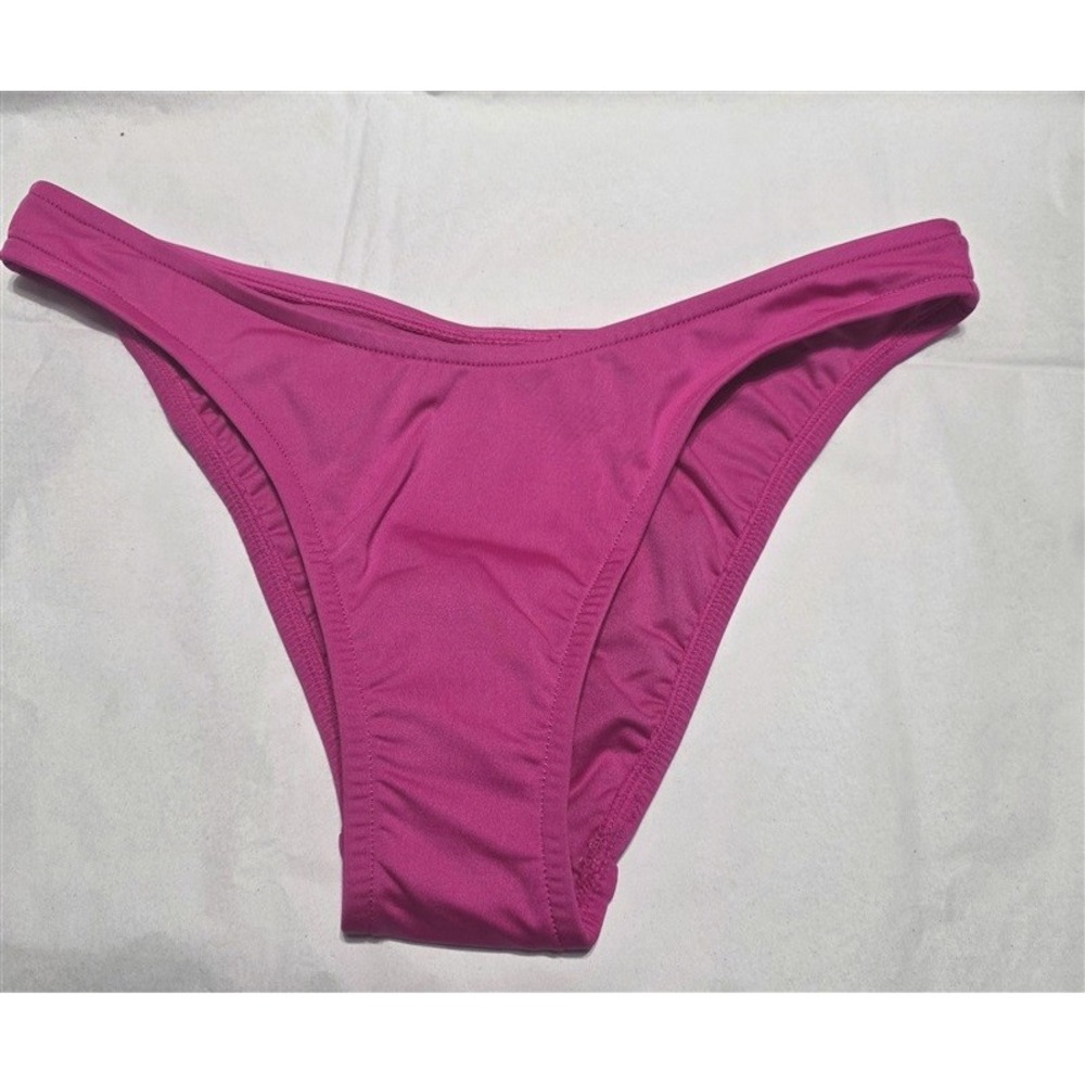 NWOT Seafolly 4 USA V High Cut Rio Bikini Bottom Fuchsia Pink 132227